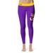 Women's Vive La Fete Purple/Gold LSU Tigers Solid Design Yoga Leggings