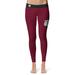 Women's Vive La Fete Maroon/Black Morehouse Maroon Tigers Plus Size Solid Design Yoga Leggings