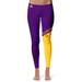 Women's Vive La Fete Purple/Gold Tennessee Tech Golden Eagles Color Block Yoga Leggings
