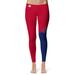 Women's Vive La Fete Red/Blue Utah Tech Trailblazers Plus Size Color Block Yoga Leggings