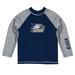 Toddler Vive La Fete Blue/Gray Georgia Southern Eagles Solid Contrast Rash Guard