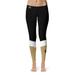 Women's Vive La Fete Black/Gold Wake Forest Demon Deacons Color Block Yoga Leggings