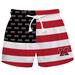 Toddler Vive La Fete Red/Black Miami University RedHawks Flag Swim Trunks