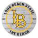 Cal State Long Beach The 20" Indoor/Outdoor Weathered Circle Sign