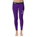 Women's Vive La Fete Purple/Black Weber State Wildcats Solid Design Yoga Leggings