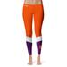 Women's Vive La Fete Orange/Purple Clemson Tigers Color Block Yoga Leggings