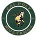 Cal Poly Mustangs 20" Indoor/Outdoor Team Color Circle Sign