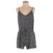 H&M Romper V Neck Sleeveless: Black Rompers - Women's Size Medium