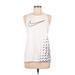 Nike Active Tank Top: White Activewear - Women's Size Medium