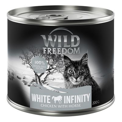 24 x 200g White Infinity Huhn & Pferd Freedom getreidefreies Katzenfutter nass
