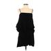 Splendid Casual Dress - Mini Square Sleeveless: Black Print Dresses - Women's Size Small