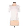 Talbots Short Sleeve T-Shirt: White Tops - Women's Size P Petite