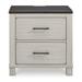 Signature Design by Ashley Darborn 2 - Drawer Nightstand in Gray/Brown Wood in Brown/Gray | 26.5 H x 26 W x 18 D in | Wayfair B796-92