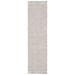 Gray/White 2'3" x 18' Indoor Area Rug - Breakwater Bay Gatson Handwoven Area Rug in Gray/Brown Polyester/Viscose/Wool/Jute & Sisal | Wayfair