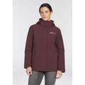 Funktionsjacke JACK WOLFSKIN "D WALDVILLE" Gr. 42, braun (dark maroon) Damen Jacken Übergangsjacken