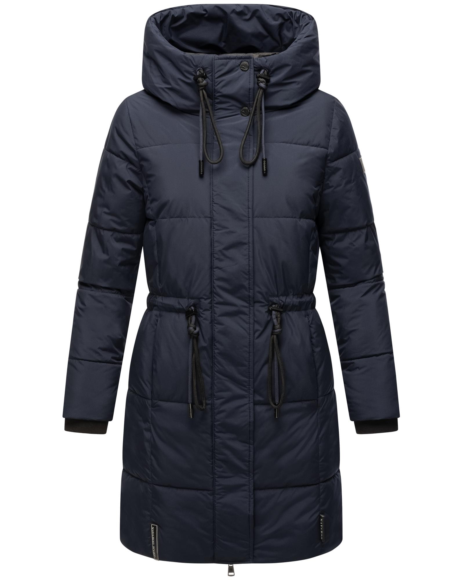 Steppmantel NAVAHOO "Zuckertatze XIV", Damen, Gr. L (40), blau (navy), Oberstoff: 100% Polyester, Futter: 100% Polyester, Wattierung: 100% Polyester, Ärmelfutter: 100% Polyester, Modisch, tailliert ca. Mitte Oberschenkel, hoch geschlossener... Image