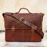 Brown Bridge Briefcase With Leather Strap Brown