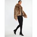 Faina Faux Fur Jacke Damen braun, L