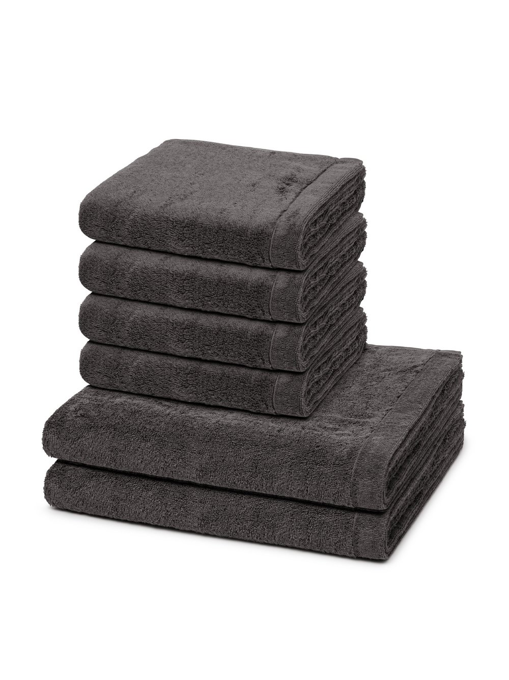Cawö Handtuchset 6-teilig Damen grau, ONE SIZE Image