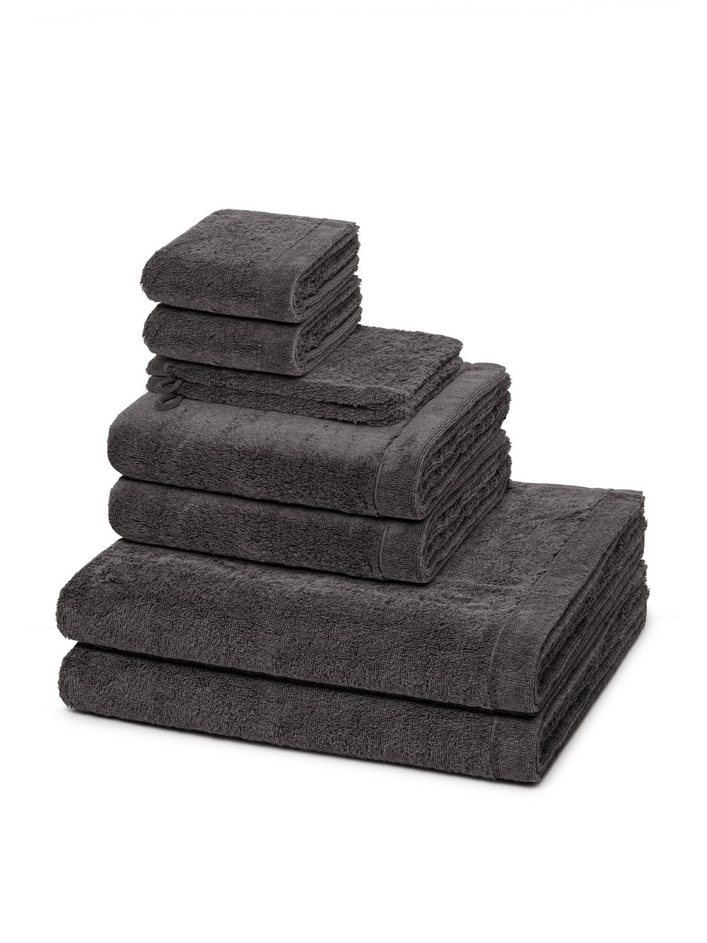 Cawö Handtuchset 8-teilig Damen grau, ONE SIZE Image