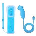 BEYGO Remote Controller for Nintendo Wii /Wii U Console Motion Plus Video Games with for Nunchuck (Blue)