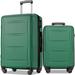 Expanable Spinner Wheel 2 Piece Luggage Set ABS Lightweight Suitcase with TSA Lock