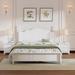 3-Pieces Bedroom Sets,Queen Size Wood Platform Bed and Two Nightstands