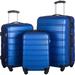 3-Piece Hardside Spinner Luggage Set - 20", 24", 28" - TSA Lock & Expandable,Blue