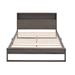 Platform Bed with Storage Headboard