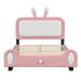 Rabbit-Shape Princess Bed with Headboard and Footboard