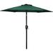 Green 7.5 ft Patio Table Umbrella with Tilt, Crank, Market Style