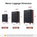 Modern Hardshell Luggage Sets 3 Pcs Spinner Suitcase with TSA Lock Lightweight 20''24''28''