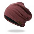 Slouchy Lightweight Beanies Cap Casual Lightweight Thermal Elastic Knitted Cotton Warm Hat Autumn Winter Sports Headwear for Men & Women