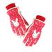 TAIAOJING Kids Winter Snow Ski Gloves Children Ski Gloves Warm Gloves Warm Cute Printed Gloves Riding Gloves Windproof Gloves