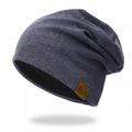 Slouchy Lightweight Beanies Cap Casual Lightweight Thermal Elastic Knitted Cotton Warm Hat Autumn Winter Sports Headwear for Men & Women