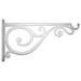 Green Thumb 85014GT Hanging Plant Bracket White Scroll Cast Aluminum 14-In. - Quantity 6