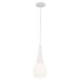 1 Light Pendant-17 inches Tall and 7 inches Wide-White Finish Bailey Street Home 147-Bel-5016828