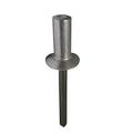 X 1/4 COUNTERSUNK Aluminum Closed END Rivet With Steel Mandrel.126-.250 Grip Range Plain Finish (Pack Of 100)