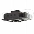 Jesco Lighting 4 - Light Double Gimbal Square Recessed Line Voltage Fixture