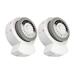 Indoor (Dual Pack) 1 Polarized Outlet 24 Hour Mechanical For Lamps Fans Grow Lights White Polarized Plug 2-Pack CP50001X2