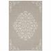 HomeRoots 8 x 10 ft. Gray Oriental Stain Resistant Indoor & Outdoor Rectangle Area Rug - Gray and Ivory - 8 x 10 ft.
