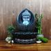 Buddha Tabletop Fountain Desktop Water Fountains Indoor for Relaxing w/LED Light
