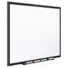 quartet whiteboard non-magnetic dry erase white board 2 x 1.5 total erase black aluminum frame (s531b)