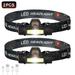 Headlamp Flashlight 500 Lumen Brightest Led Head Lamp with White Red Light 8 Modes Motion Sensor Waterproof Headlight Headlamps for Outdoor Camping Running Camping gear-2pack