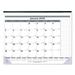 Blueline Net Zero Carbon Monthly Desk Pad Calendar 22 x 17 White/Gray/Blue Sheets Black Binding 12-Month (Jan to Dec): 2024