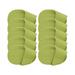 10 Pieces Golf Club Headcovers PU Leather Portable Golf Iron Head Covers Set L Size Green