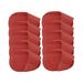 10x Golf Iron Headcovers Golf Club Head Cover PU Leather Protector Anti Scratch Iron Protective Cover Golf Training Equipment S Red