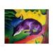 Posterazzi Blue Fox 1911 Poster Print by Franz Marc - 36 x 24 in. - Large