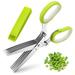 Cuhas Multi-layer Cut Green Vegetable Scissors Five-layer Office Shredded Paper Scissors