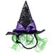 NUOLUX Halloween Witch Hat Pet Star Hats Funny Caps Party Cosplay Decor for Pet Cat Dog Puppy